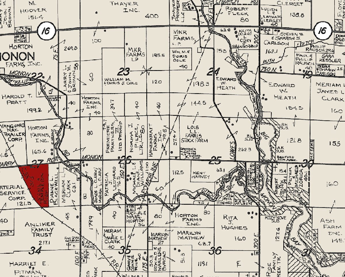 Plat map - 70.811 Acres Productive Tillable Land