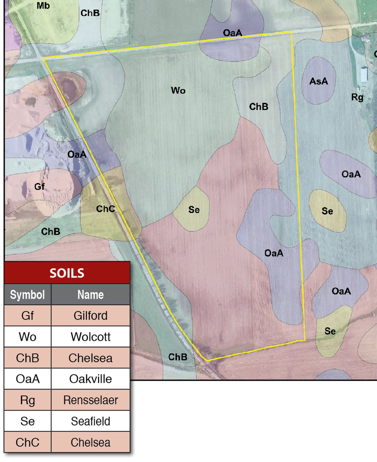 Soil map - 70.811 Acres Productive Tillable Land