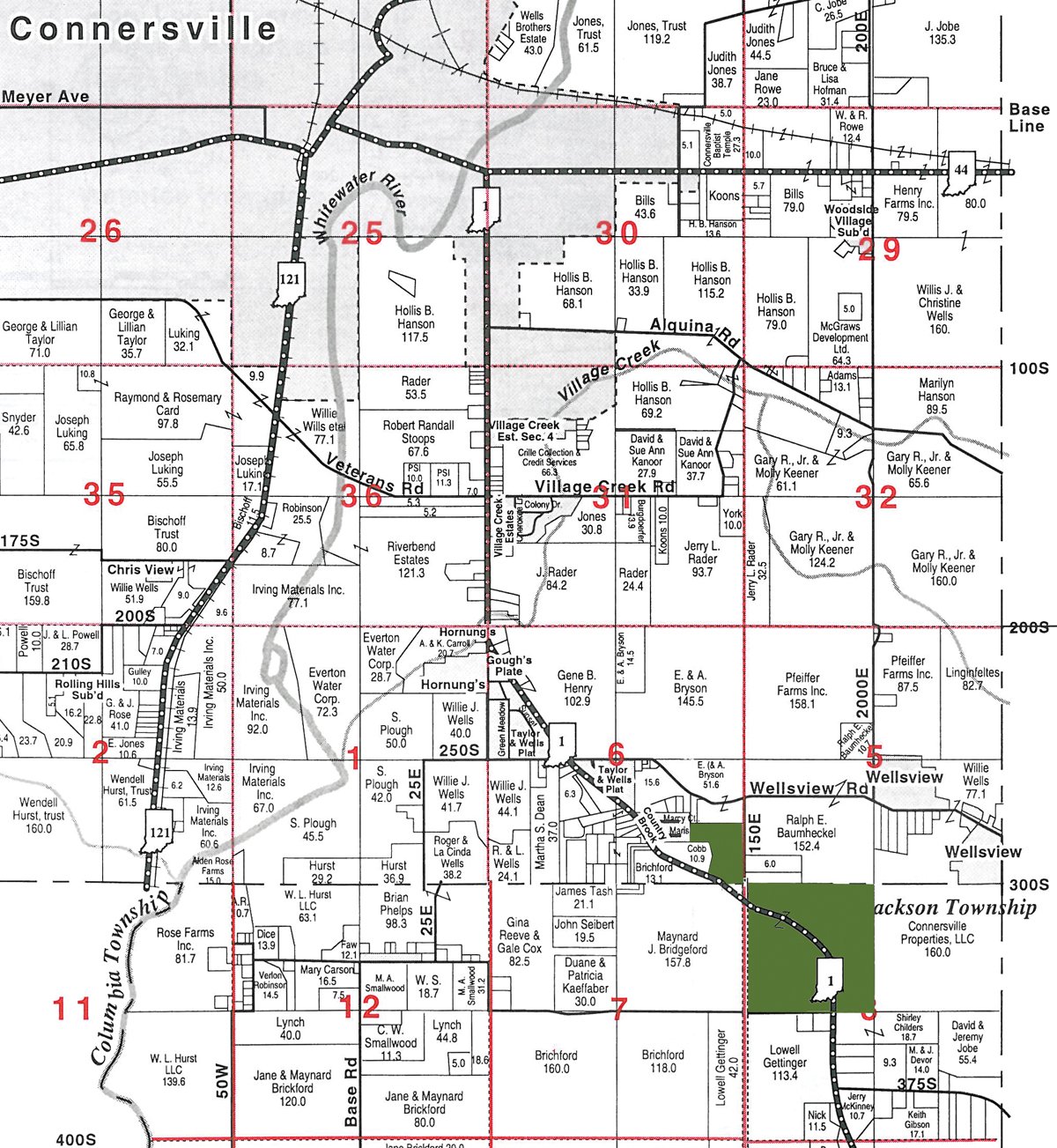 Plat map - 185+/- Acres Offered in 10 Tracts