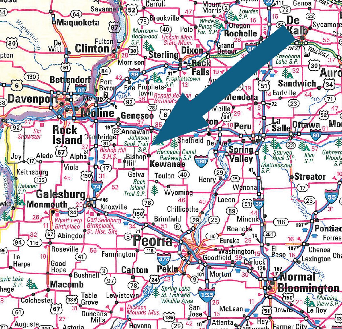 Area map - 2,054+/- Acres Offered in 28 Tracts