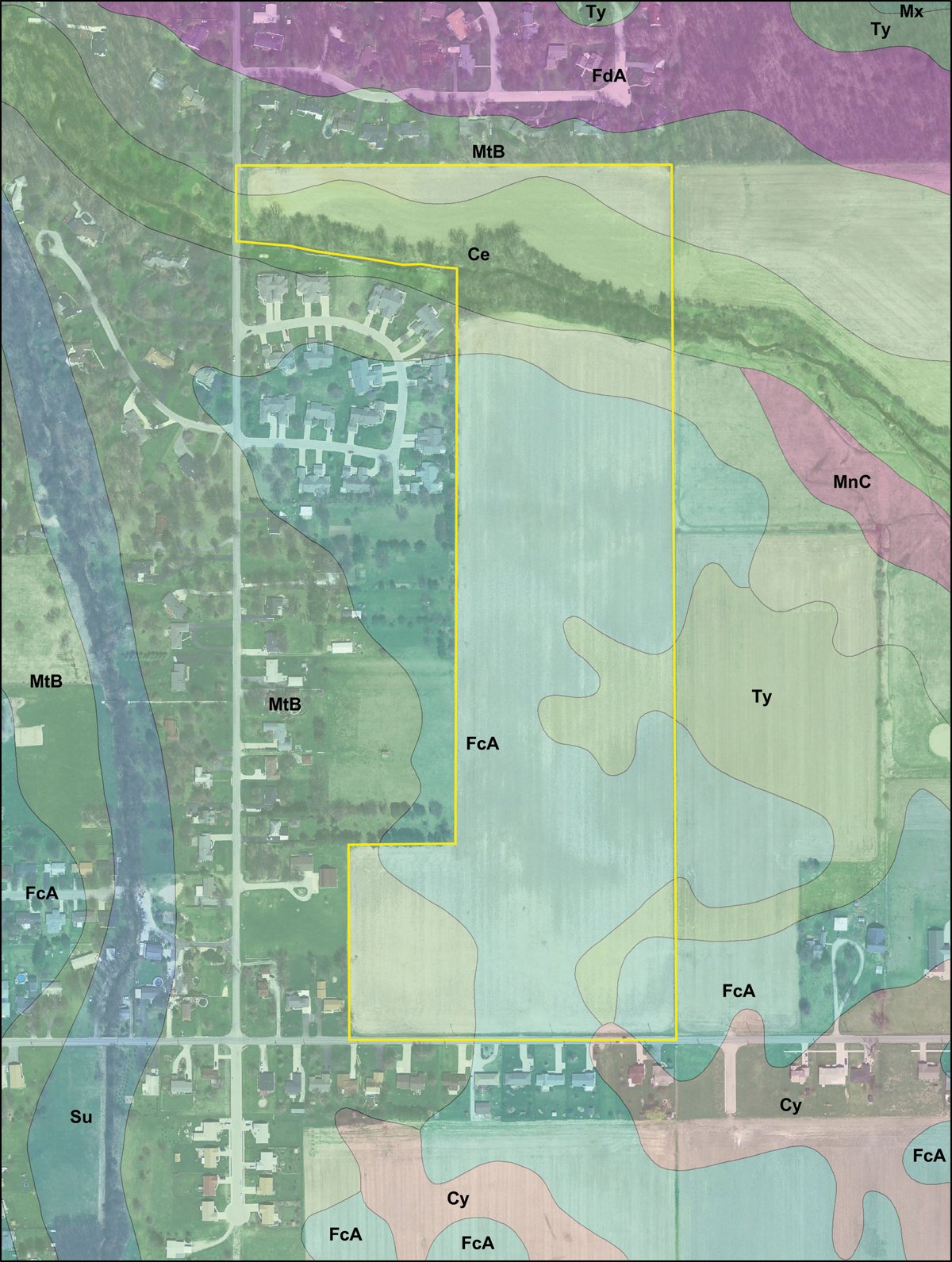 Soil map - 49+/- Acres Farmland