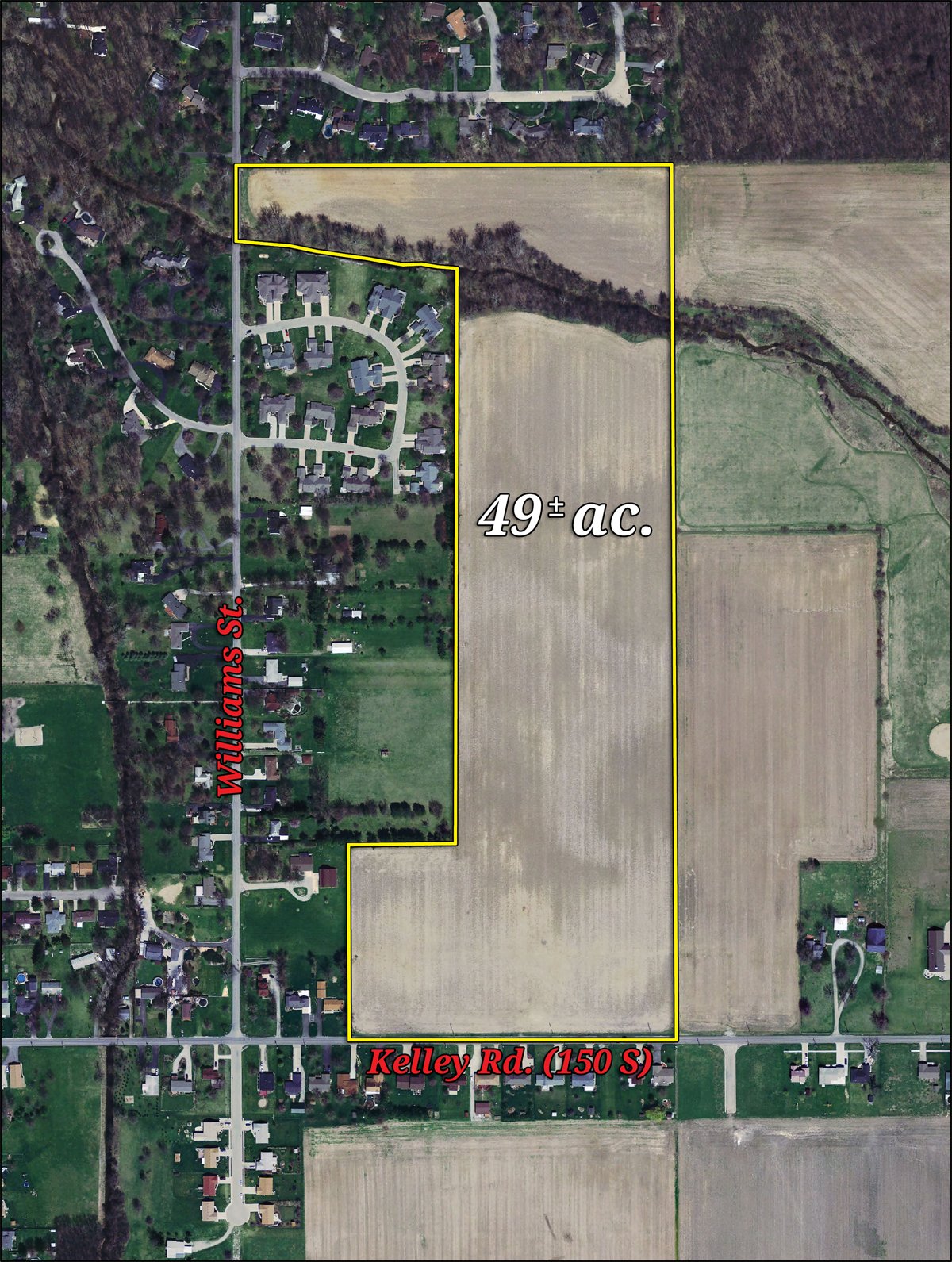 Tract map - 49+/- Acres Farmland