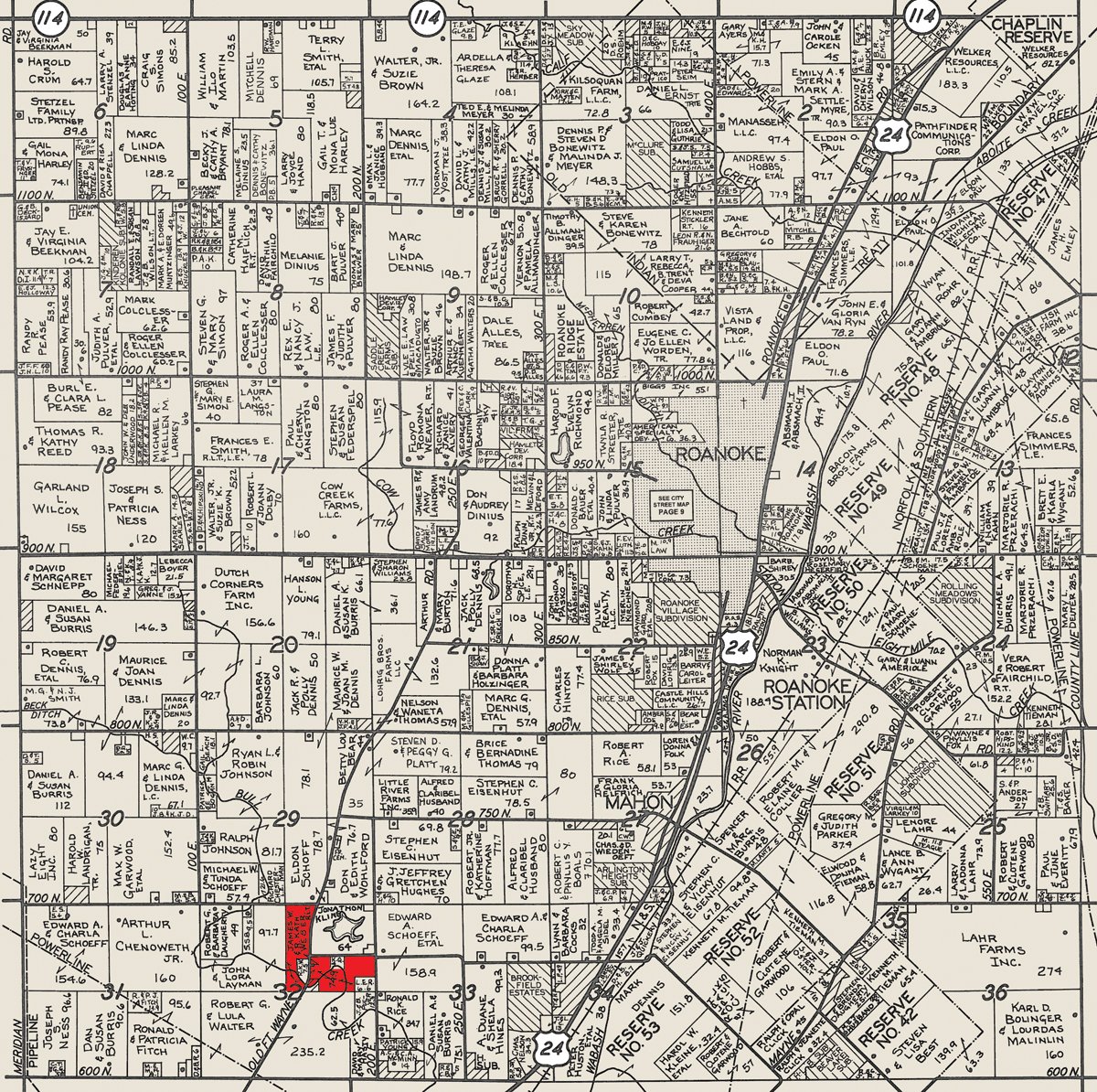 Plat map - LAND AUCTION, 74+/- Acres in 4 Tracts