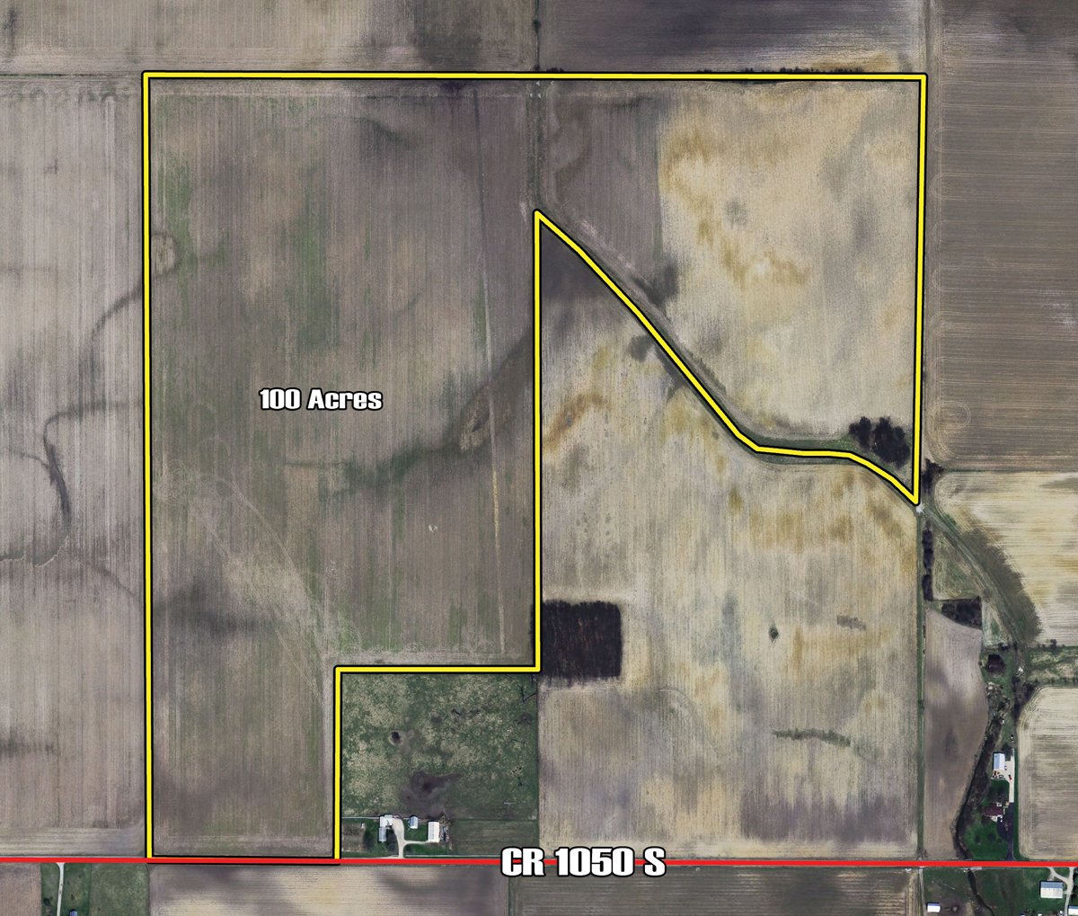 Tract map - 100 Acres Land Auction