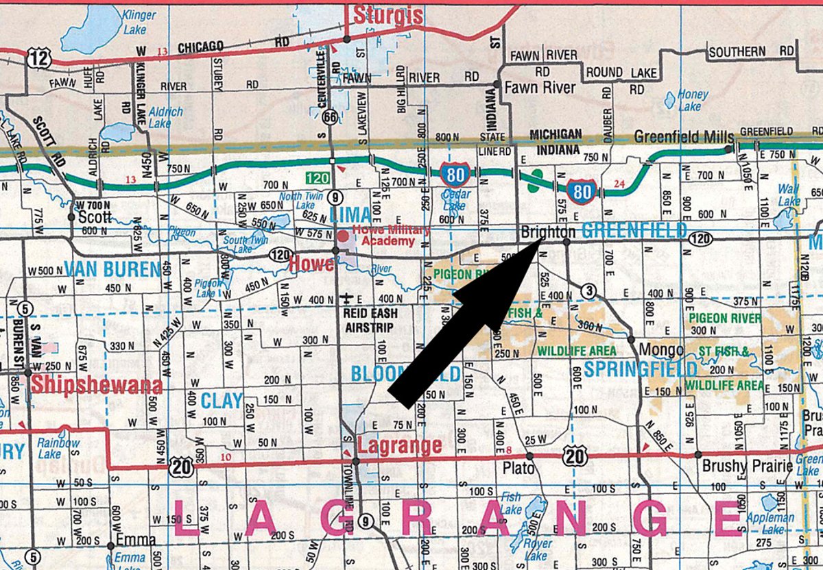 Area map - Farm Equipment Auction - Like New, Well Maintained
