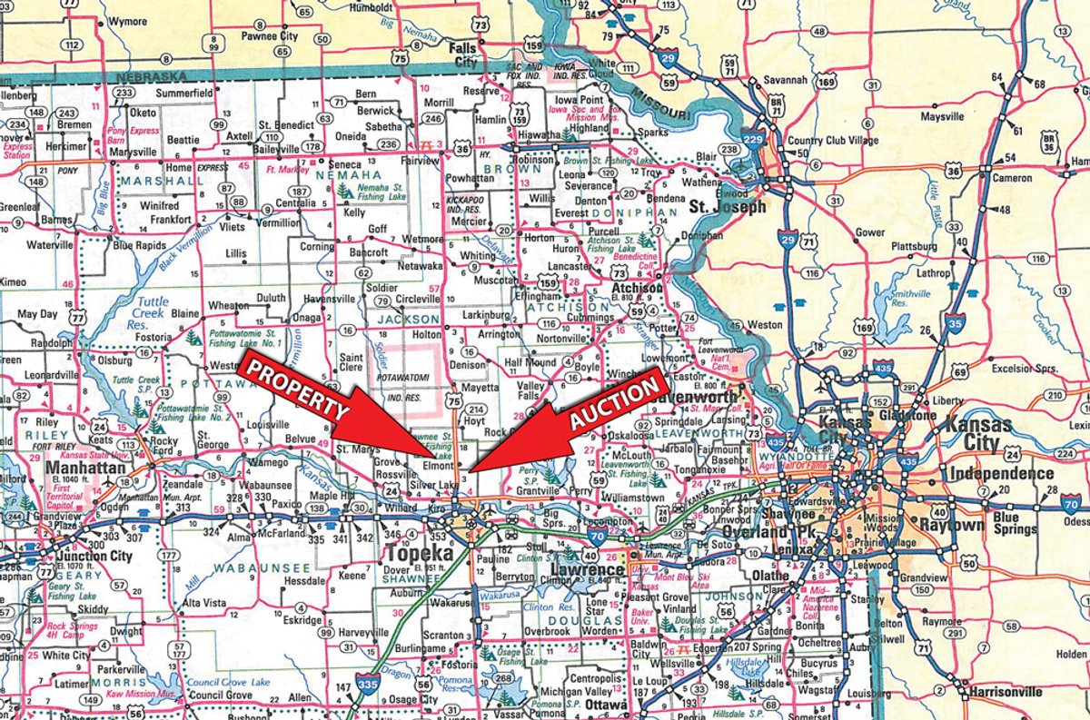 Area map - Land Auction - 480 Acres in 10 Tracts, Native Grassland, Tillable Cropland