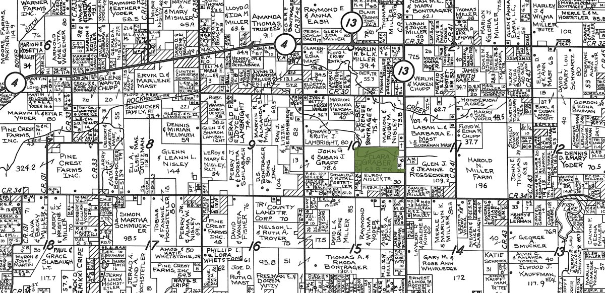 Plat map - 71 Tillable Farmland Acres Offered in 1 Tract