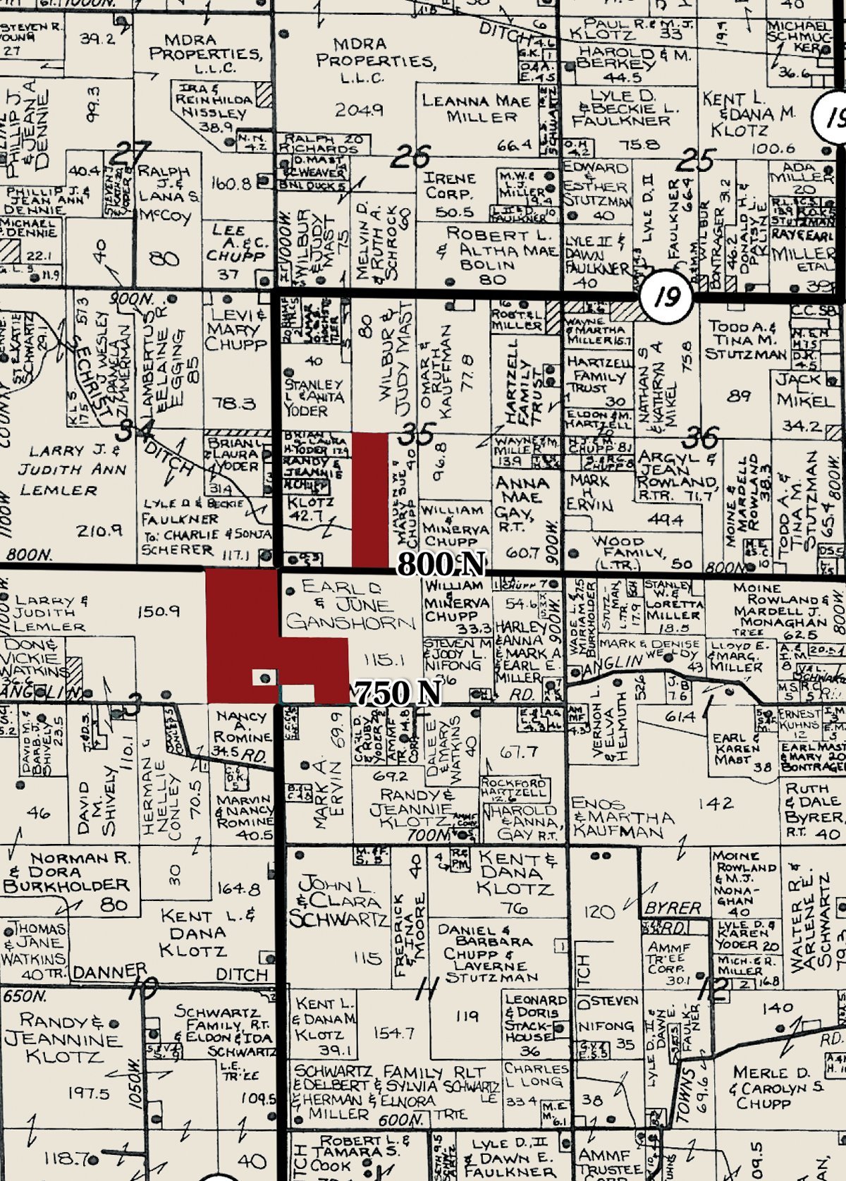 Plat map - 145+/- Acres Offered in 6 Tracts Real Estate Auction