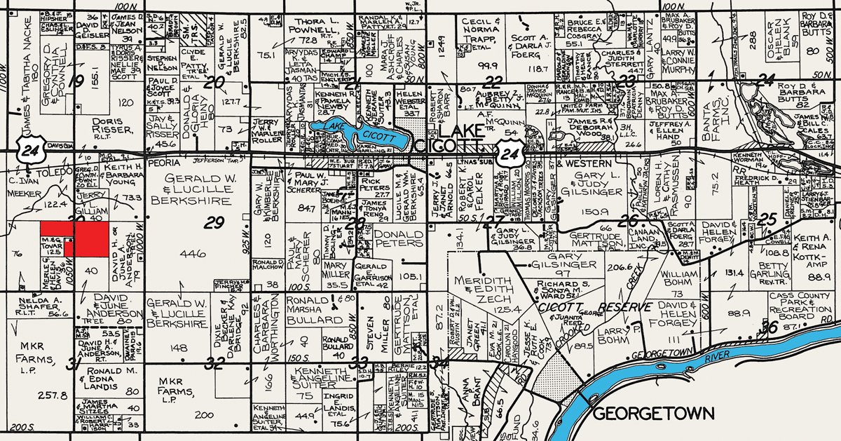 Plat map - 67.5 Acres Offered in 3 Tracts