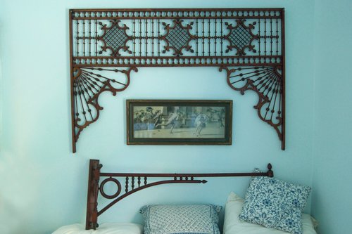 Victorian Cherry Bric Brac Decorative art piece. Original Finish Dimensions 60 in. x 40 in. <br> Victorian Cherry Curtain Arm. Original Finish Dimensions 50 in. x 20 in. - Extraordinary Auction - Nike Spillson Home Interiors & Furnishings