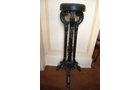 3-legged Fern pedestal, ebonized. 40.5 in. height - Extraordinary Auction - Nike Spillson Home Interiors & Furnishings