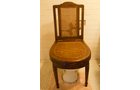 Victorian cane back walnut commode seat chair - Extraordinary Auction - Nike Spillson Home Interiors & Furnishings