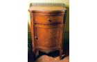 Tiger Maple Bedside table with ormalu brass decoration - Extraordinary Auction - Nike Spillson Home Interiors & Furnishings