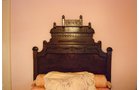2-piece Eastlake bedroom suite Double Mahogany headboard and footboard with mattress. Dresser with Mirror. 5 drawers with marble inset, two glove boxes. - Extraordinary Auction - Nike Spillson Home Interiors & Furnishings