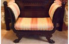 Edwardian period Bed or Hall bench with sleigh ends, serpentine design - Extraordinary Auction - Nike Spillson Home Interiors & Furnishings