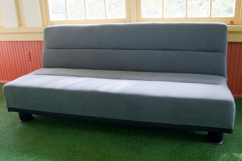 Matched pair of futons with velour suede upholstery. Brand new. - Extraordinary Auction - Nike Spillson Home Interiors & Furnishings