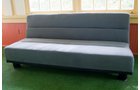 Matched pair of futons with velour suede upholstery. Brand new. - Extraordinary Auction - Nike Spillson Home Interiors & Furnishings