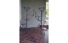 Pair of Serpentine Wrought Iron Plant holders  52 in. x 24 in. diameter - Extraordinary Auction - Nike Spillson Home Interiors & Furnishings