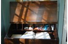 Lift top Artist desk or ticket table. Walnut. 42 in.W x 24 in.D x40 in.H - Extraordinary Auction - Nike Spillson Home Interiors & Furnishings