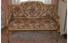 Upholstered settee. Italian imported. 4 ft.W x 18 in.D x 34 in.H - Extraordinary Auction - Nike Spillson Home Interiors & Furnishings