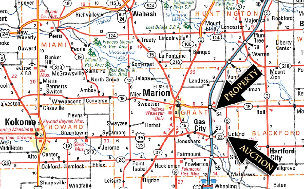 Area map - 120+/- Acres Offered in 3 Tracts