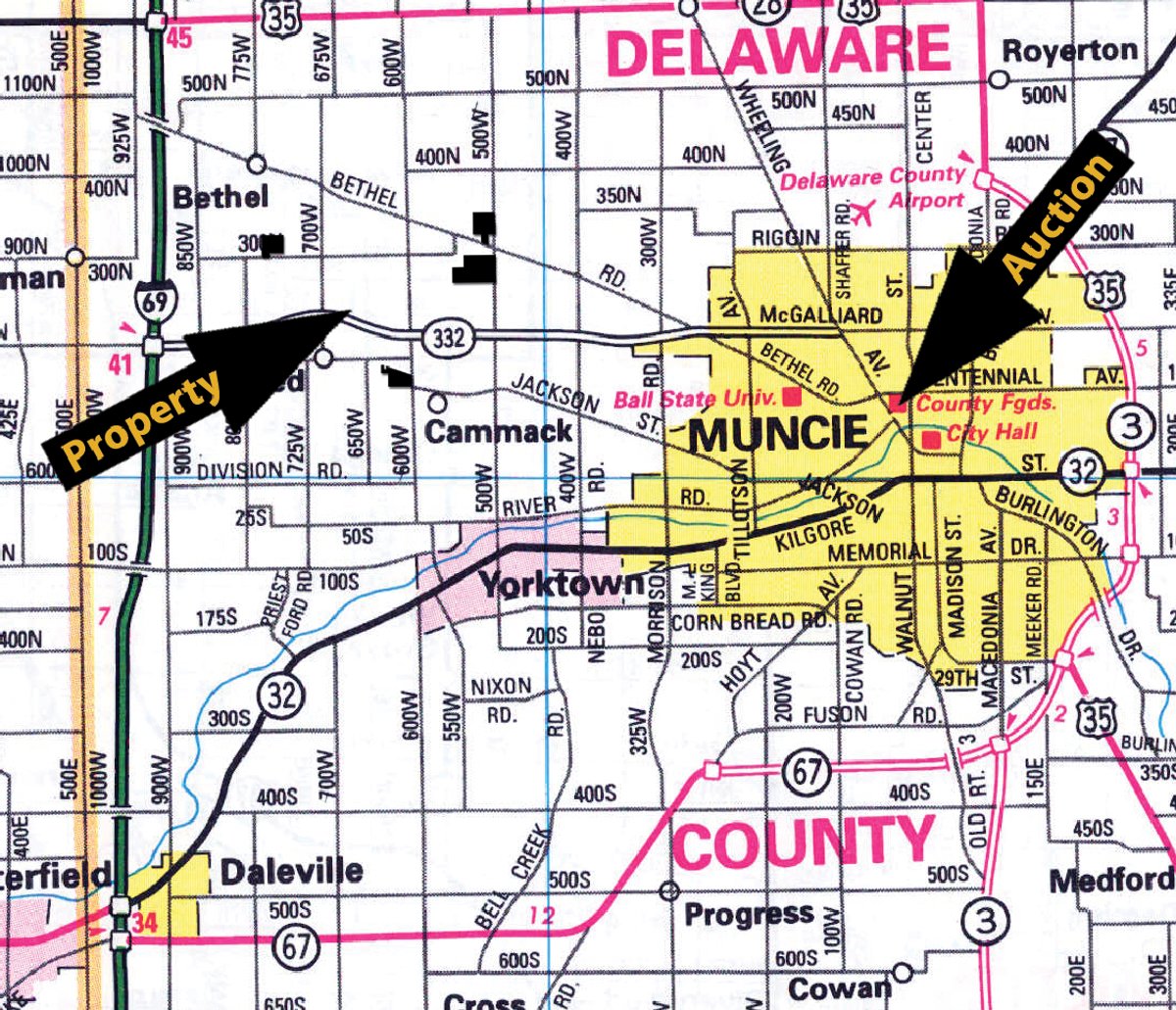 Area map - 202+/- Acres Offered in 7 Tracts