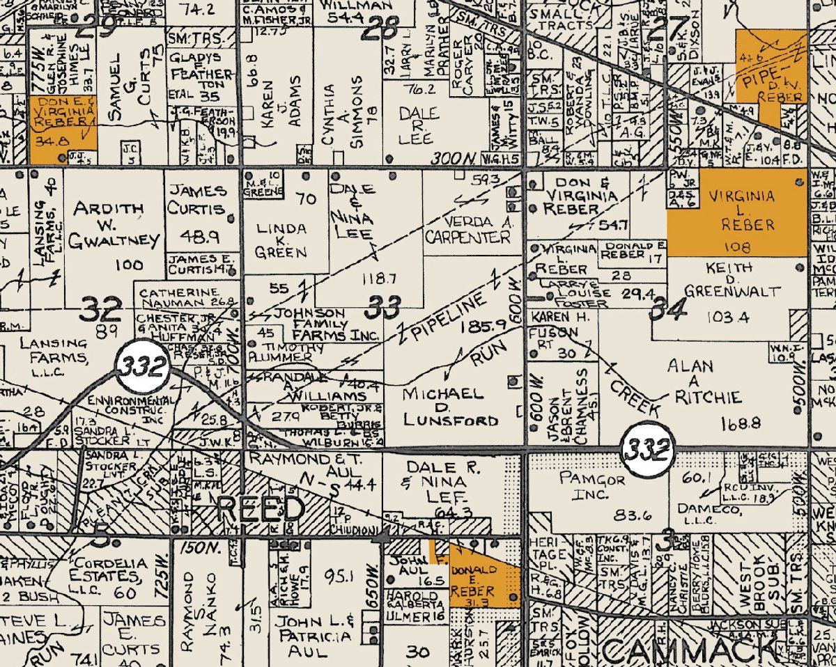 Plat map - 202+/- Acres Offered in 7 Tracts