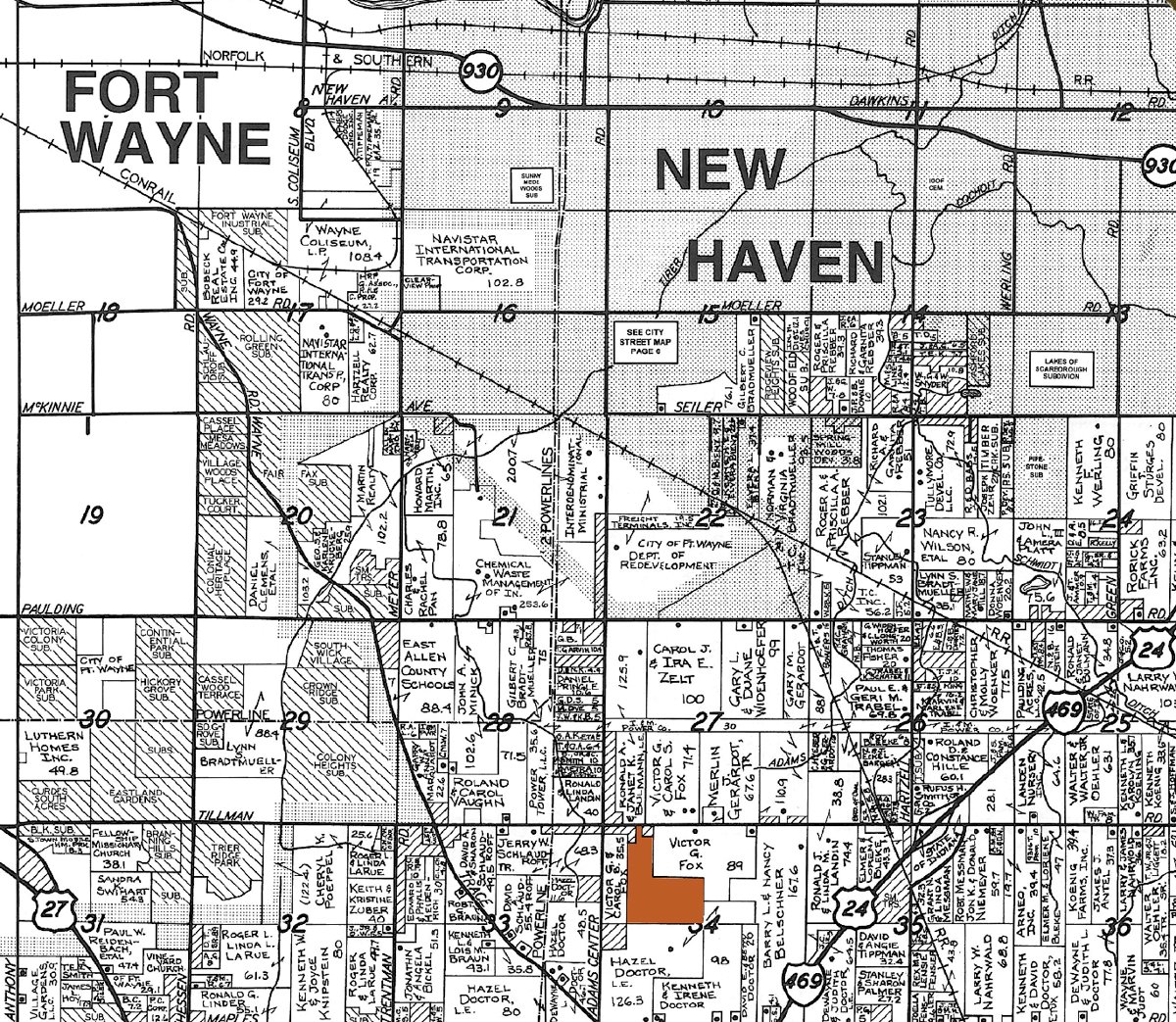Plat map - 75.3 Acres Offered in 2 Tracts