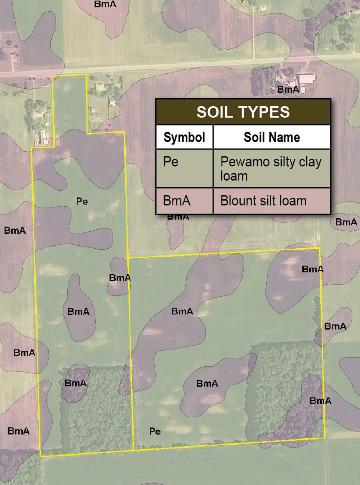 Soil map - 75.3 Acres Offered in 2 Tracts