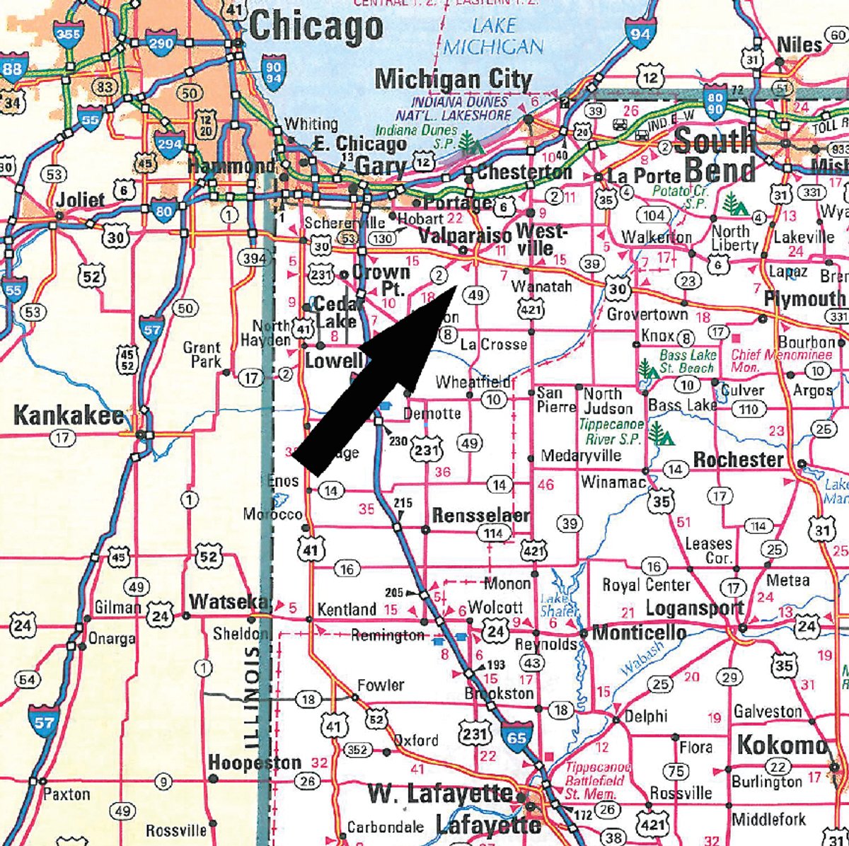 Area map - 312 Acres Offered in 2 Tracts