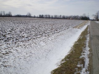 Nice all tillable parcel with frontage on two roads.  Good mini-farm location or add to your operation.  Convenient to Winchester, Union City, and Portland, IN.  Three local Ethanol plants nearby.

2011 crop rights. - Grain Farm