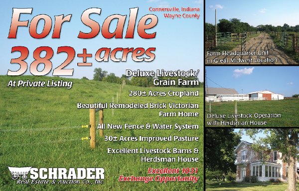 Listing brochure cover - 382 Acres For Sale - Deluxe Livestock/Grain Farm