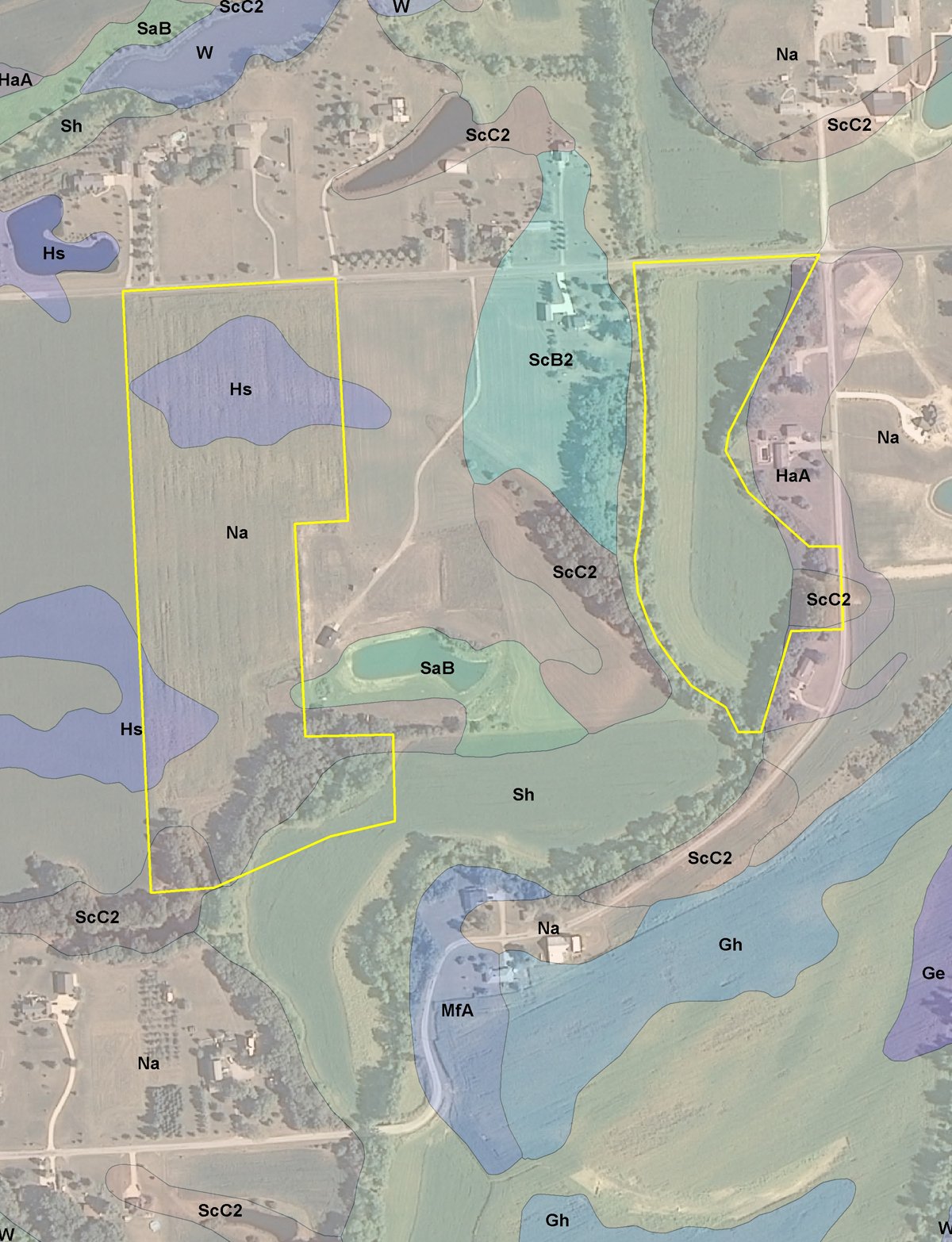 Soil map - East Allen County Land Auction - 40 Acres in 2 Tracts