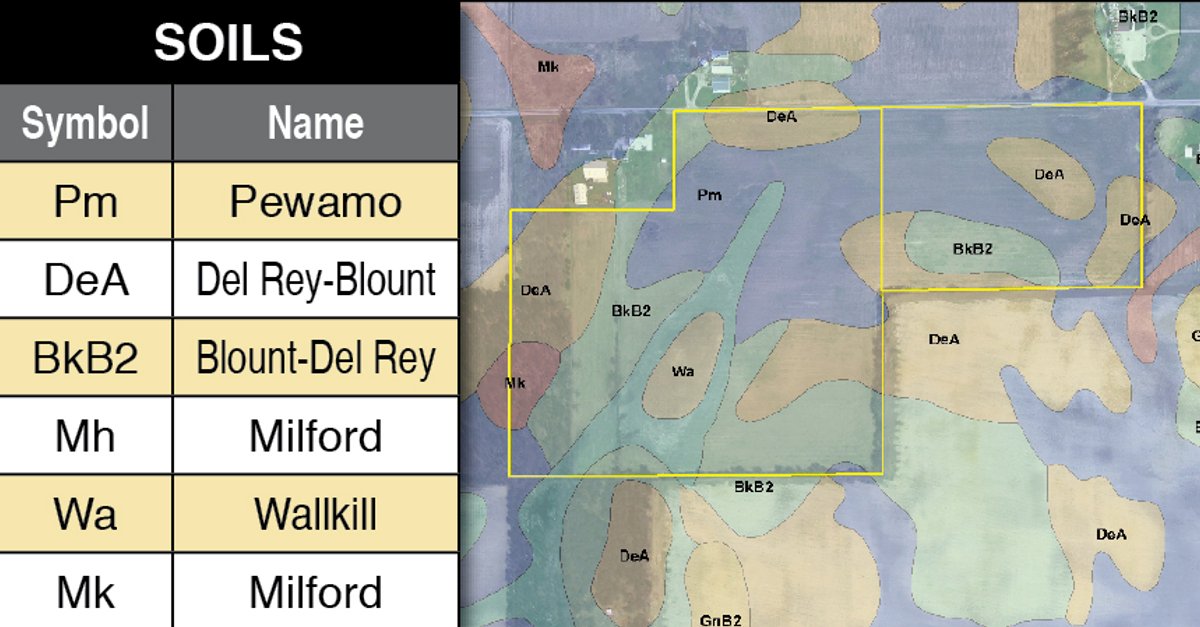 Soil map - 94+/- Acres Offered in 3 Tracts - 2 Farms