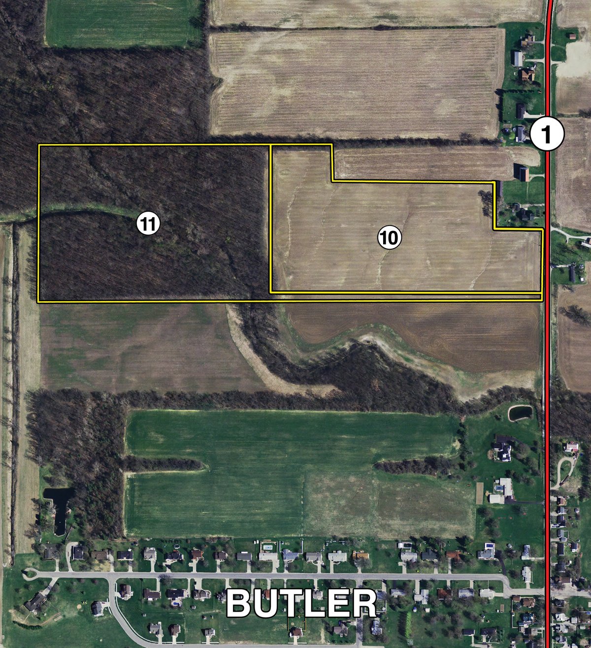 Tracts 10-11 - 452+/- Acres Offered in 14 Tracts - DeKalb County, Indiana and Williams County, Ohio