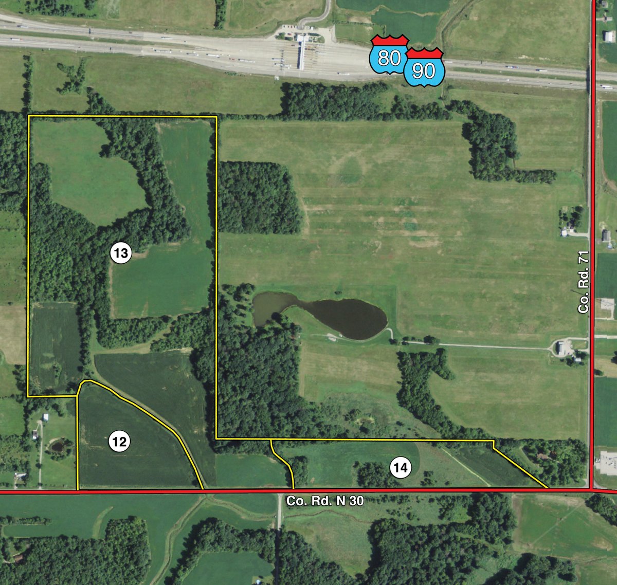 Tracts 12-14 - 452+/- Acres Offered in 14 Tracts - DeKalb County, Indiana and Williams County, Ohio