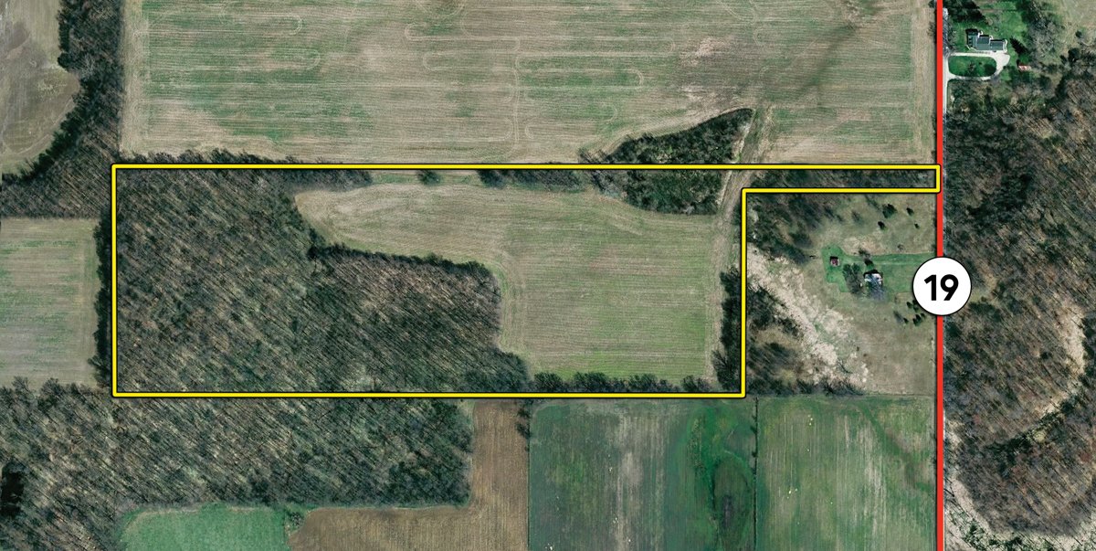 Tract map - 35+/- Acre Real Estate Auction