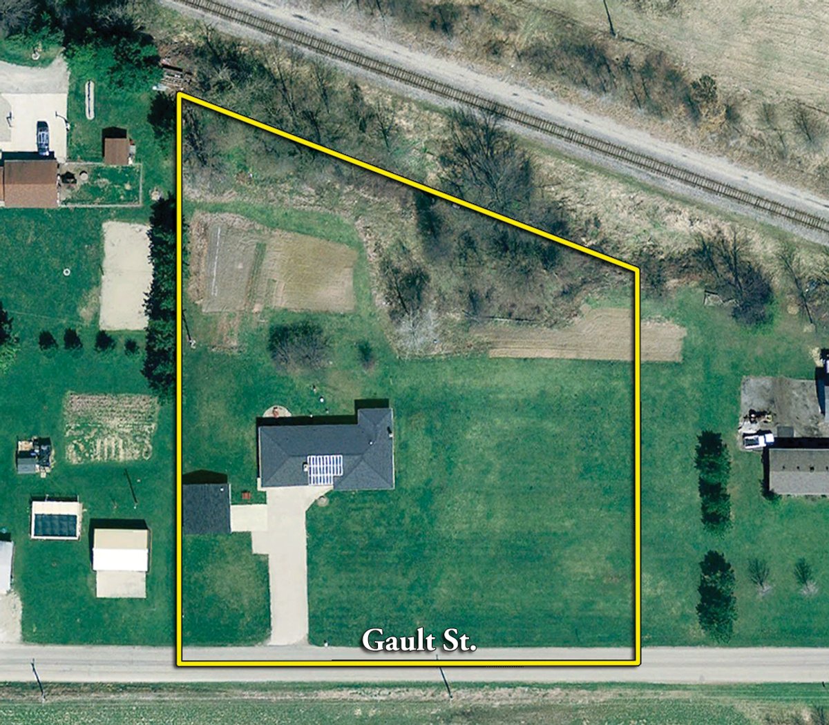 Tract map - Ranch Home on 2+/- Acre Real Estate and Personal Property Auction