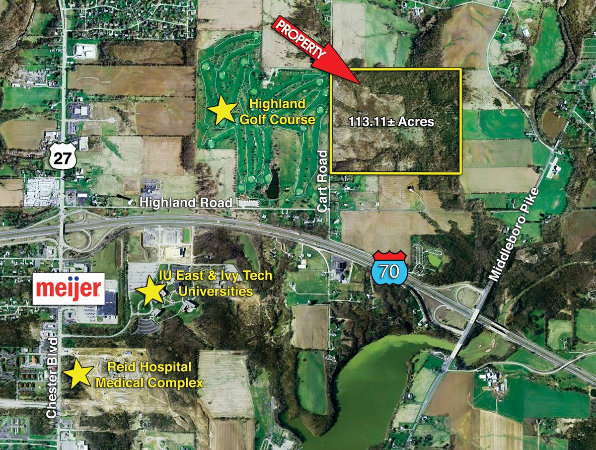 Tract map - Land Auction - 113.11 Acres, Potential Building Site, Wildlife & Recreation, Development Potential