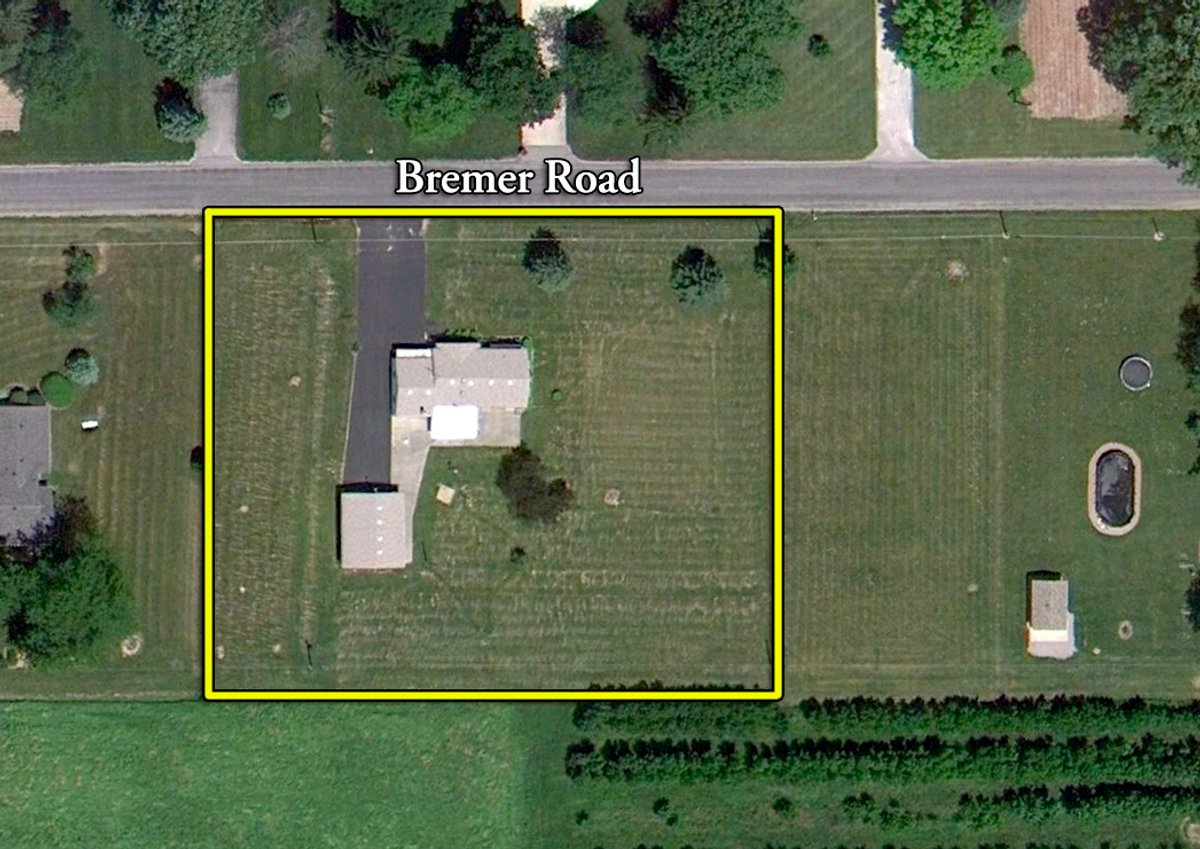 Tract map - Real Estate & Personal Property Auction - 3BR Country Home on 1 Acre, Housewares, Tools, Antiques