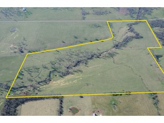 Tract 11 Aerial - Cattle Farm Land Auction, 1,200 Acres in 16 Tracts, Hay & Pasture Land, Woods, Excellent Improvements