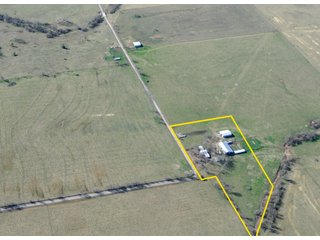 Tract 14 Aerial - Cattle Farm Land Auction, 1,200 Acres in 16 Tracts, Hay & Pasture Land, Woods, Excellent Improvements