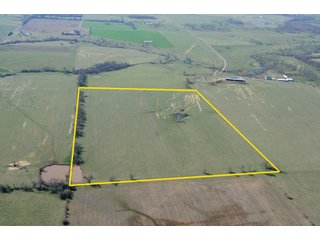 Tract 2 Aerial - Cattle Farm Land Auction, 1,200 Acres in 16 Tracts, Hay & Pasture Land, Woods, Excellent Improvements