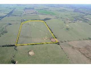 Tract 3 Aerial - Cattle Farm Land Auction, 1,200 Acres in 16 Tracts, Hay & Pasture Land, Woods, Excellent Improvements