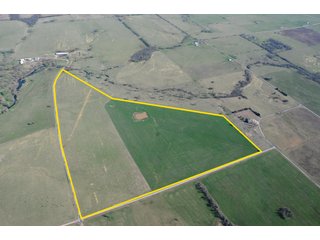 Tract 7 Aerial - Cattle Farm Land Auction, 1,200 Acres in 16 Tracts, Hay & Pasture Land, Woods, Excellent Improvements