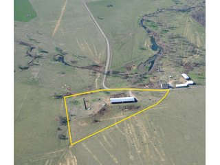 Tract 8 Aerial - Cattle Farm Land Auction, 1,200 Acres in 16 Tracts, Hay & Pasture Land, Woods, Excellent Improvements