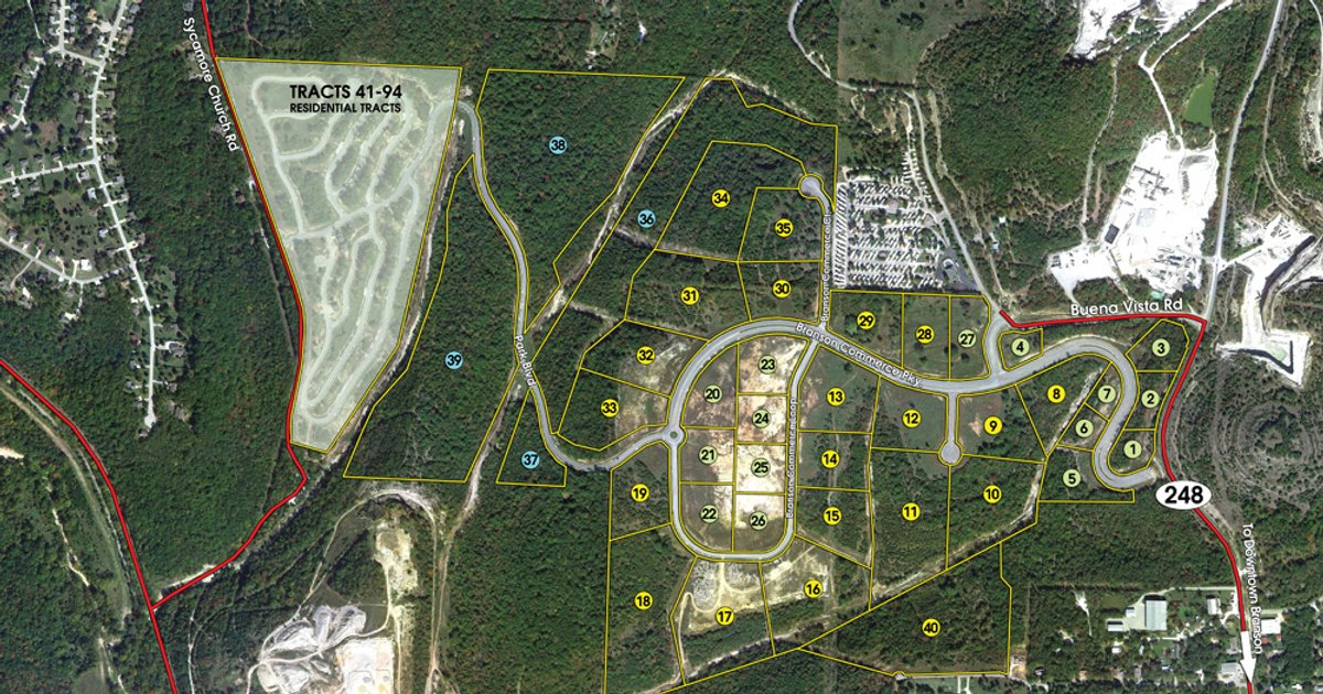 Tract map - 380 Acre Sealed Bid Land Auction, Commercial, Multi-Family, Residential & Lakeview