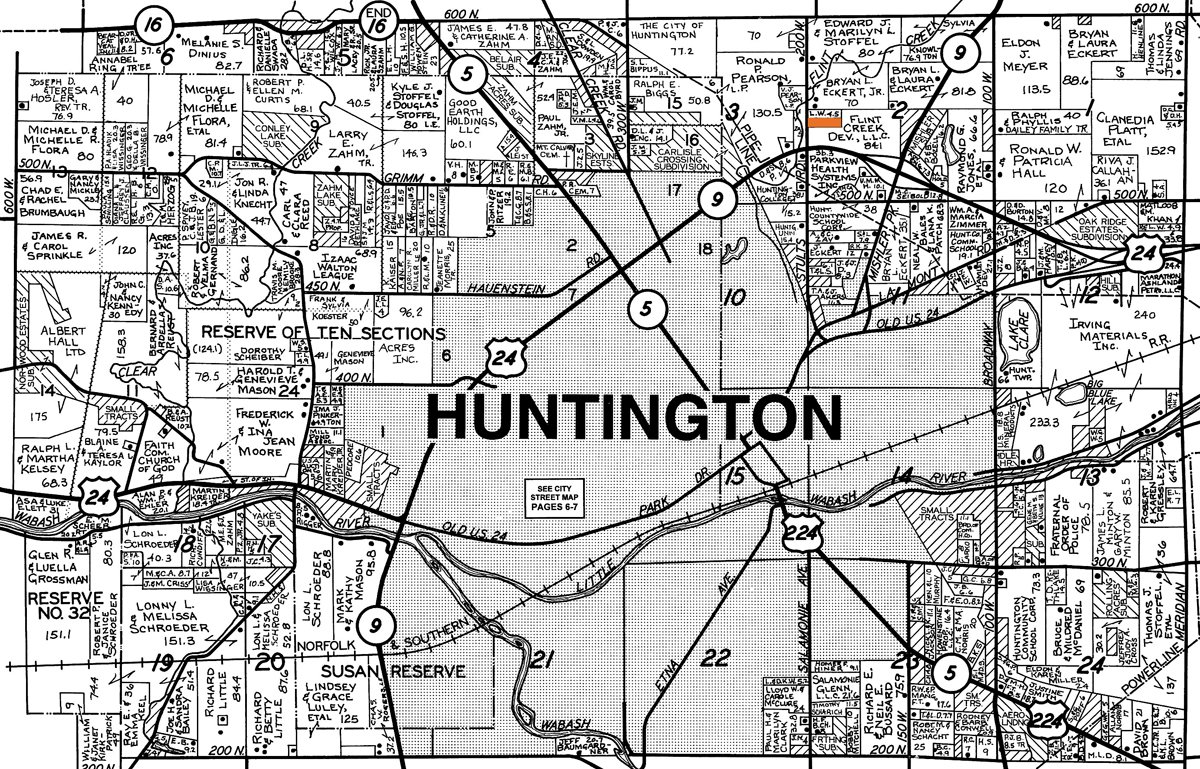 Plat map - Ranch Home on 4.94 Acres Real Estate Auction and Personal Property Auction
