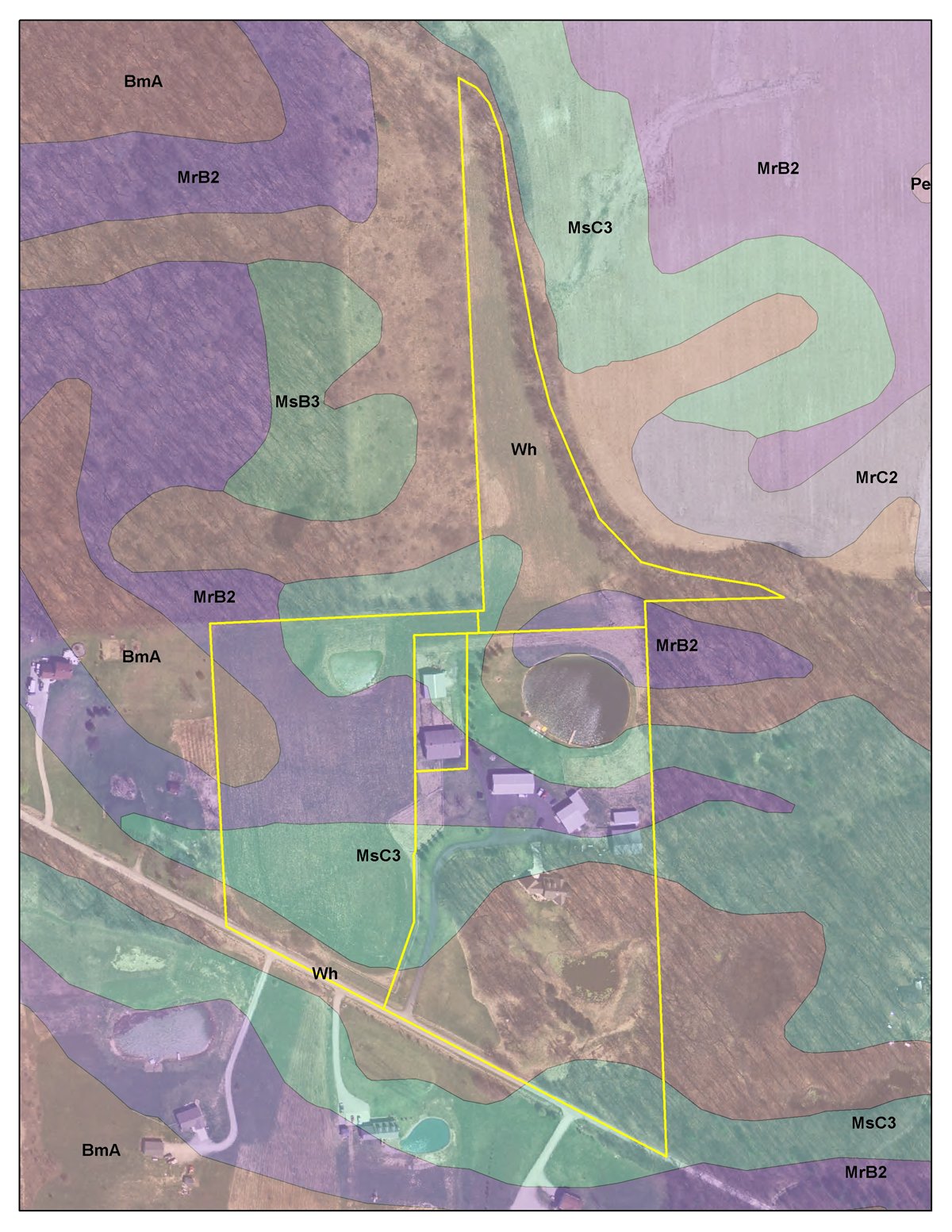 Soil map - 21 Acre Modern Country Estate