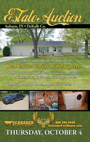Sold: Real Estate & Personal Property Auction - Auburn, IN - Dekalb County